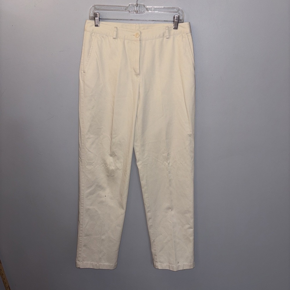 L.L. Bean Pants Women's Size 6 Favorite Fit Wrinkle Free Cotton Heritage Stone